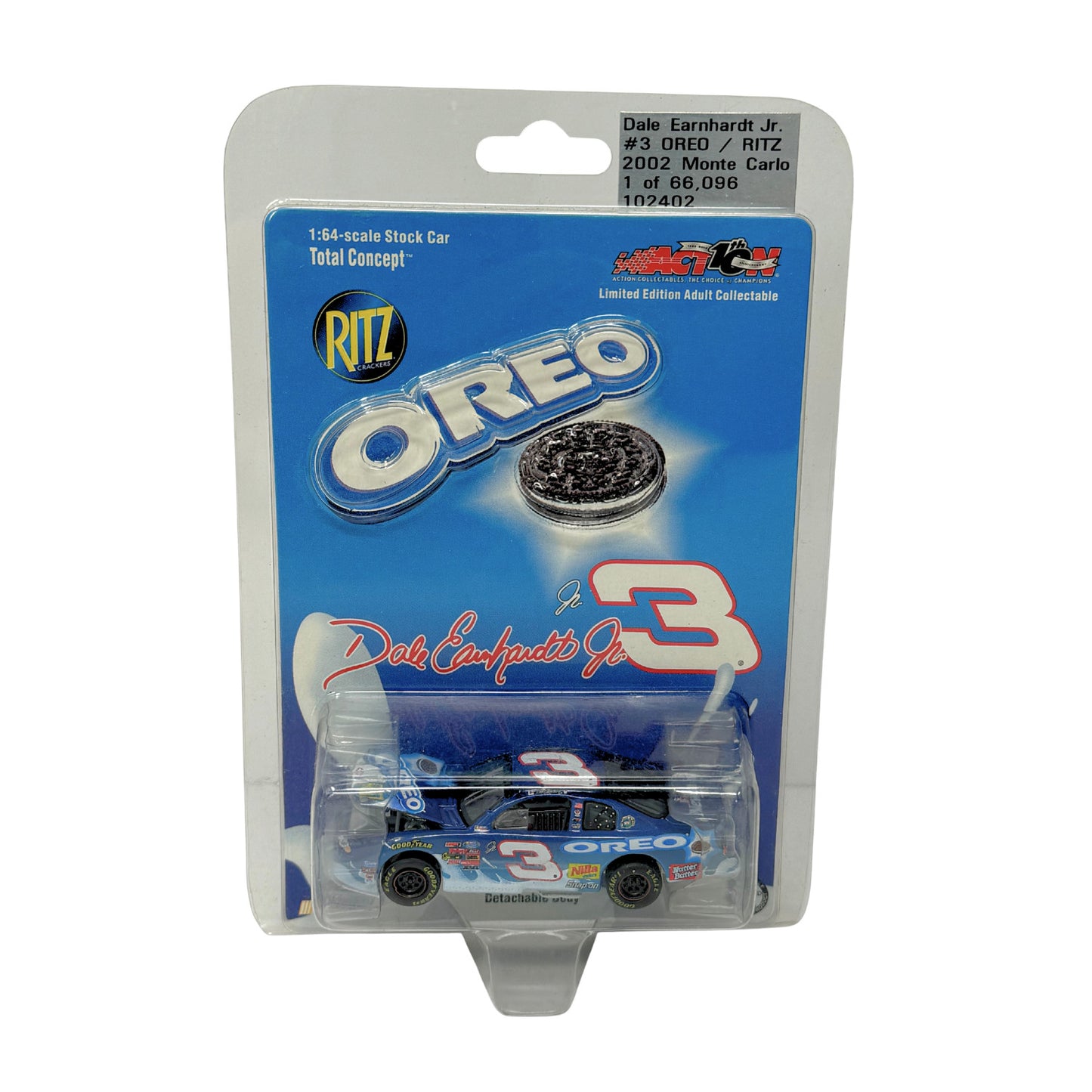 Action Nascar #3 Dale Earnhardt Jr. Oreo Ritz 2002 Monte Carlo 1:64 Diecast
