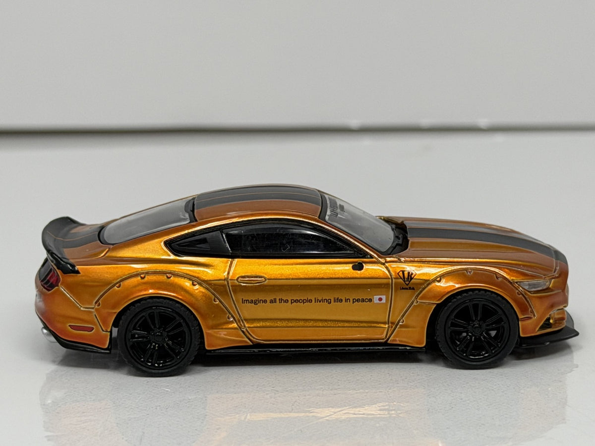 Mini GT LB-Works Ford Mustang LB Gold LHD 1:64 Diecast