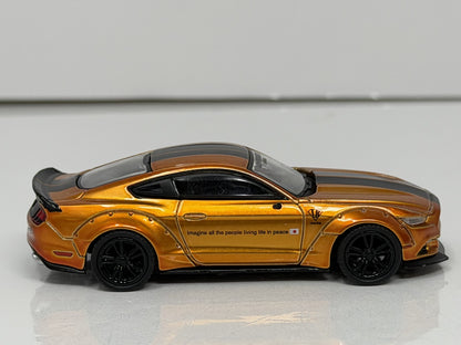 Mini GT LB-Works Ford Mustang LB Gold LHD 1:64 Diecast