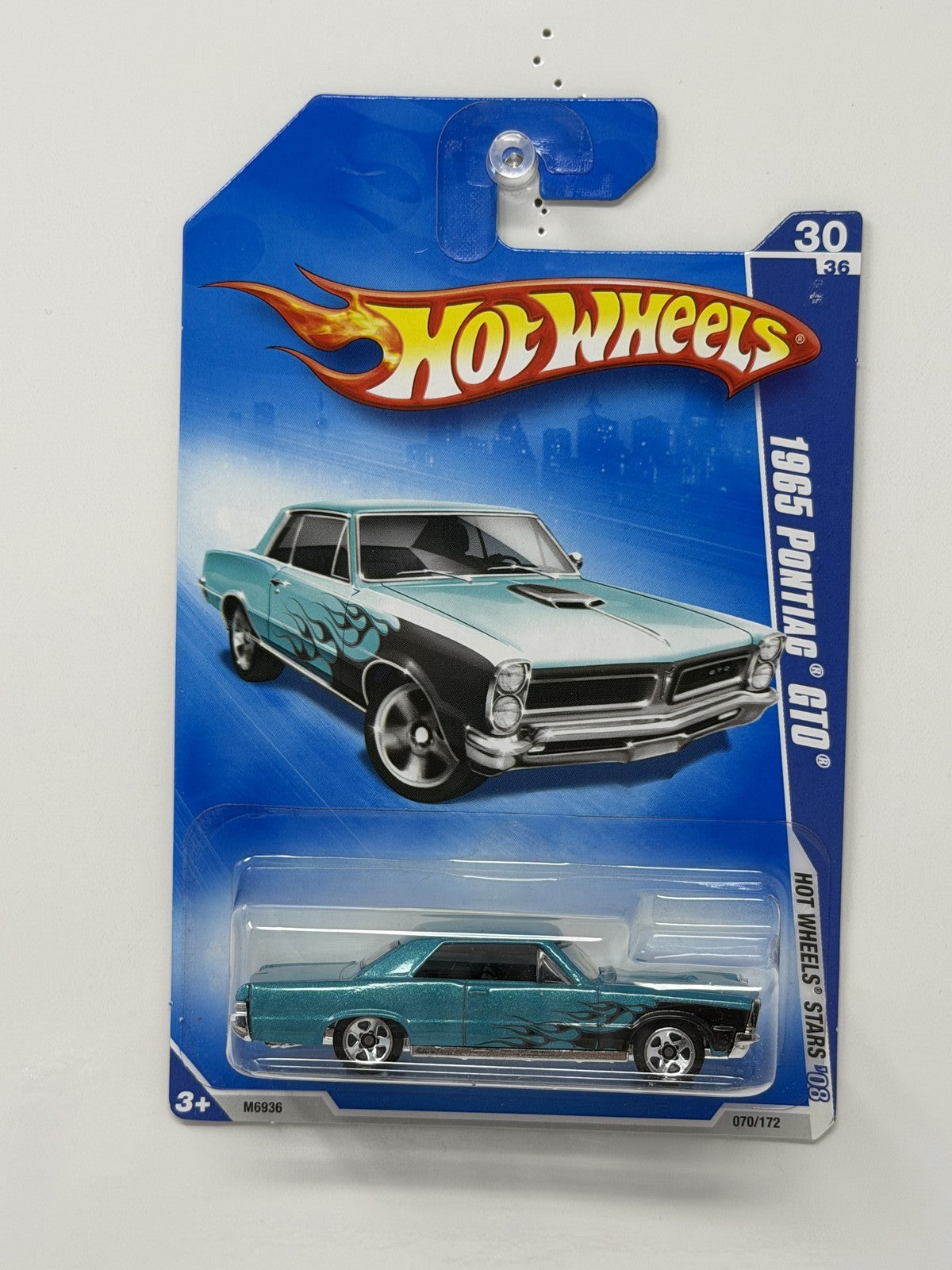 Hot Wheels Hot Wheels Stars 1965 Pontiac GTO 1:64 Diecast Aqua