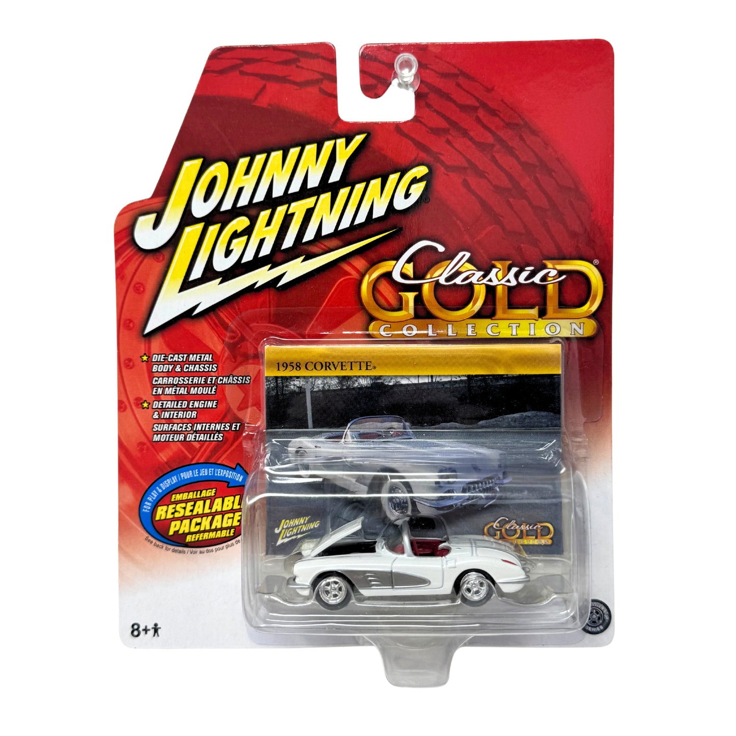 Johnny Lightning Classic Gold 1958 Corvette 1:64 Diecast