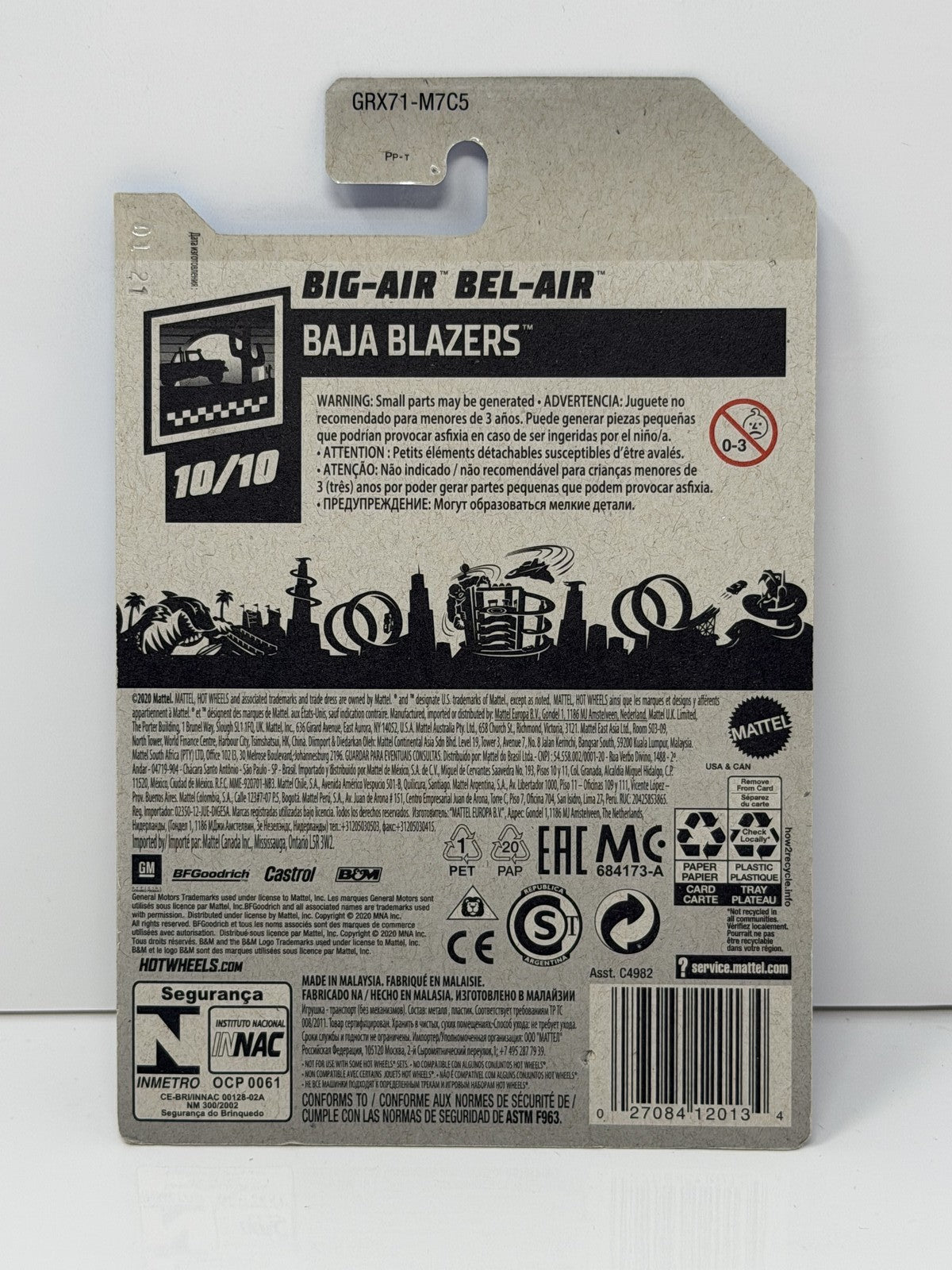 Hot Wheels Baja Blazers Big-Air Bel-Air Red 1:64 Diecast