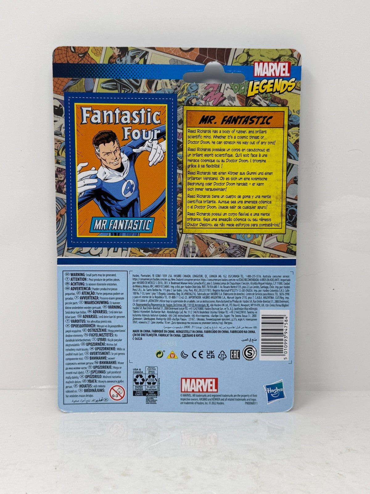 Marvel Legends Retro Kenner 3.75" Mr Fantastic Figure Fantastic Four