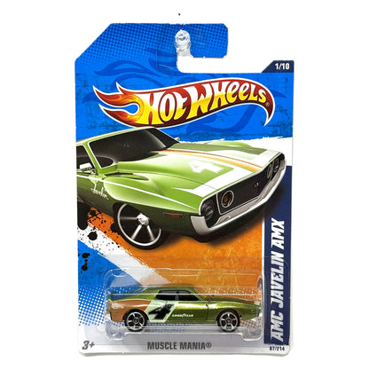 Hot Wheels Muscle Mania AMC Javelin AMX 1:64 Diecast Green