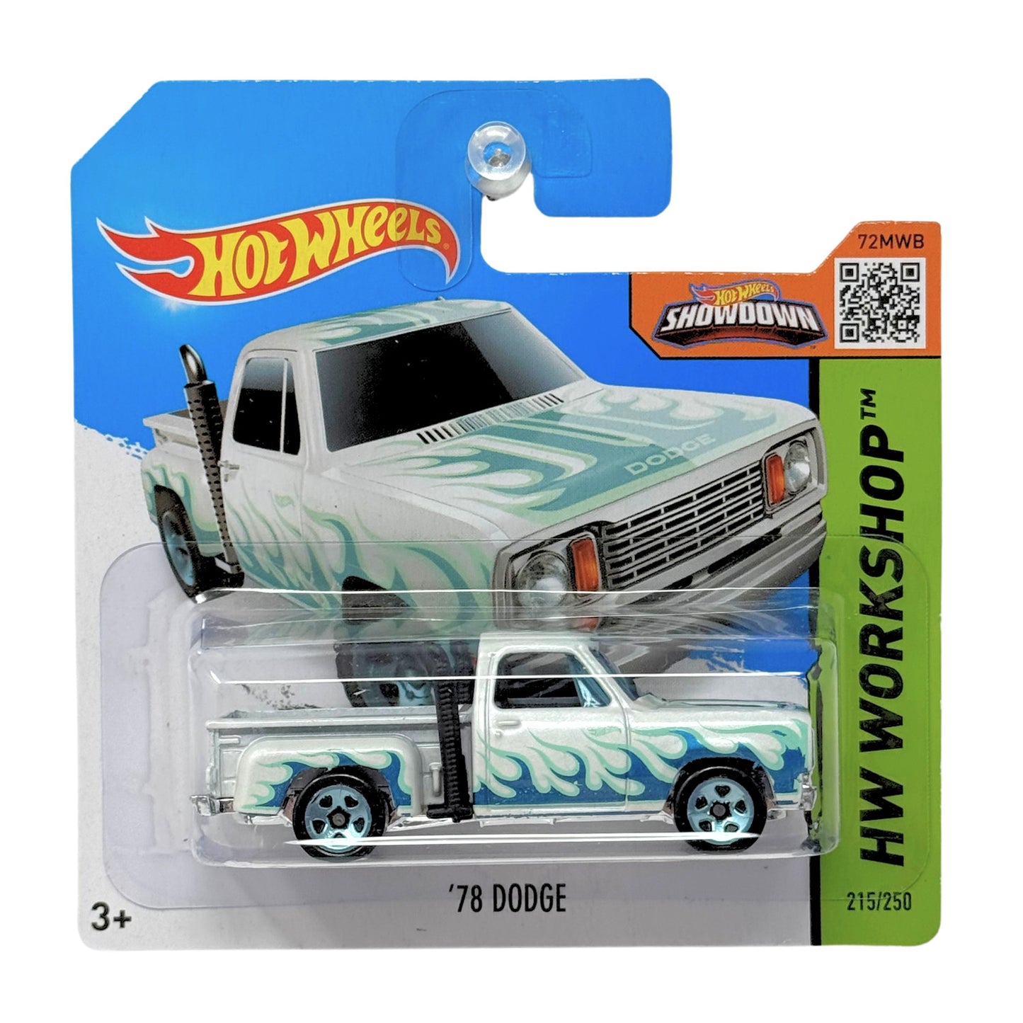 Hot Wheels Workshop 1978 Dodge 1:64 Diecast Short Card V2