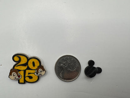 Disney Parks 2015 Dated Booster Chip & Dale Trading Pin DC2S12