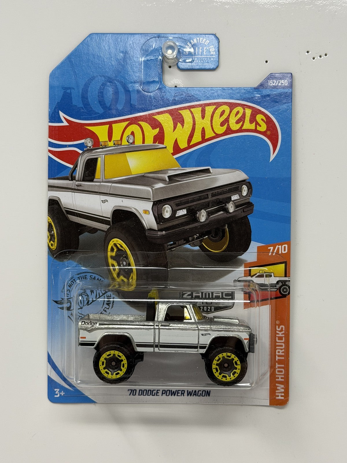 Hot Wheels ZAMAC HW Hot Trucks 1970 Dodge Power Wagon 1:64 Diecast