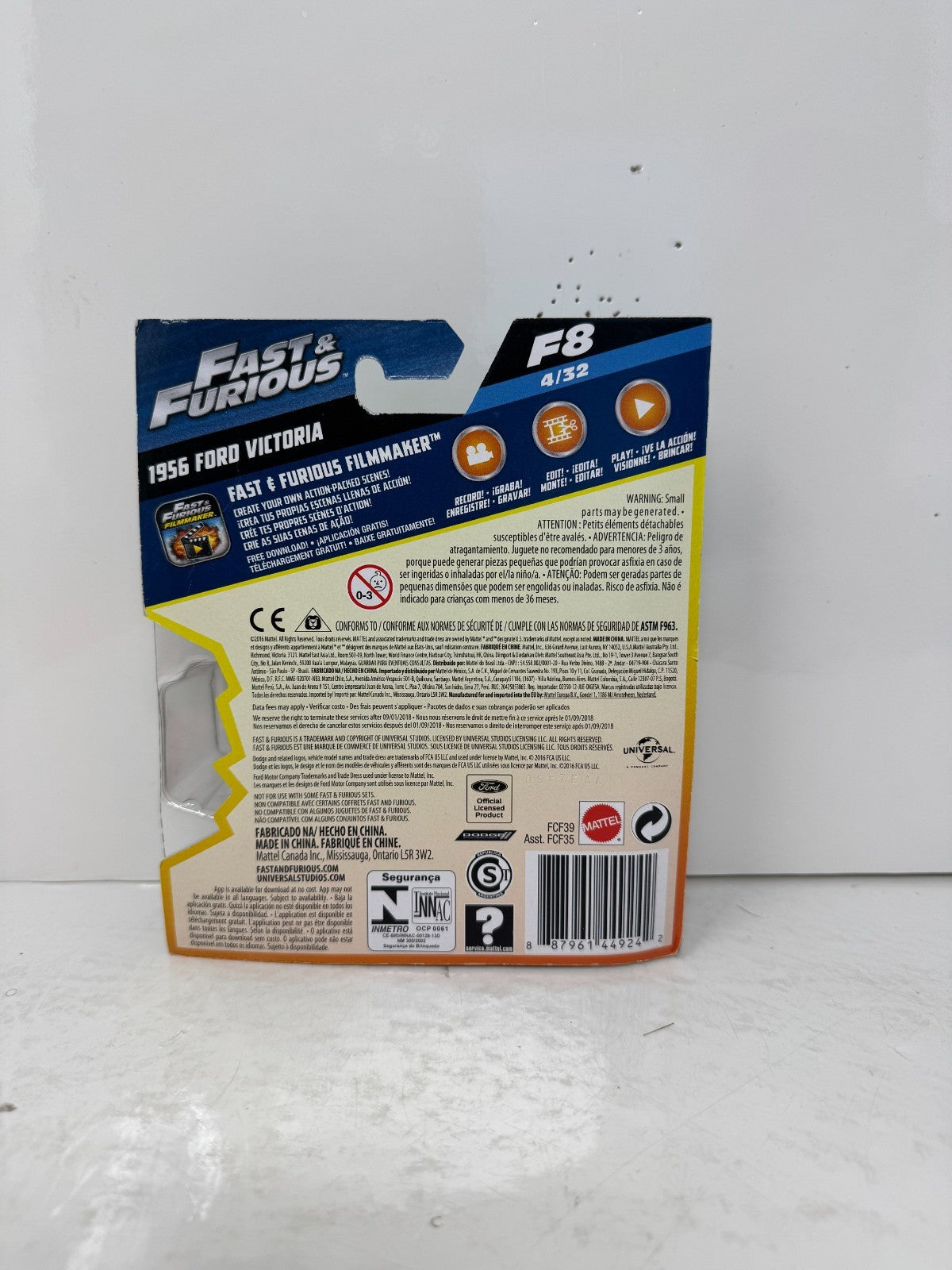 Mattel Fast & Furious 1956 Ford Victoria 1:55 Diecast