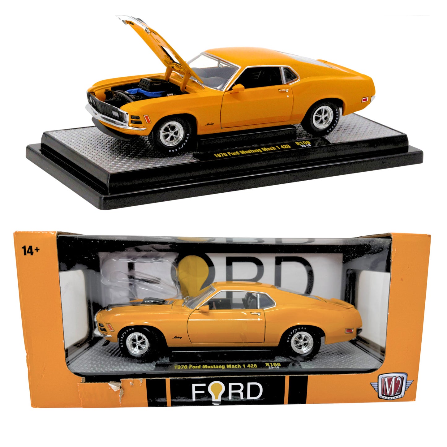 M2 Machines 1970 Ford Mustang Mach 1 428 1:24 Diecast