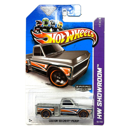 Hot Wheels ZAMAC HW Showroom Custom 1969 Chevy Pickup 1:64 Diecast