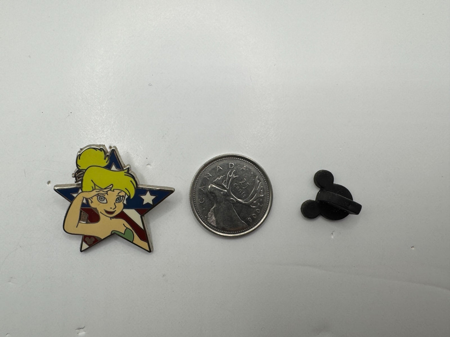 DLR Disney Tinker Bell Saluting Patriotic Star Salute Trading Pin DC1S13
