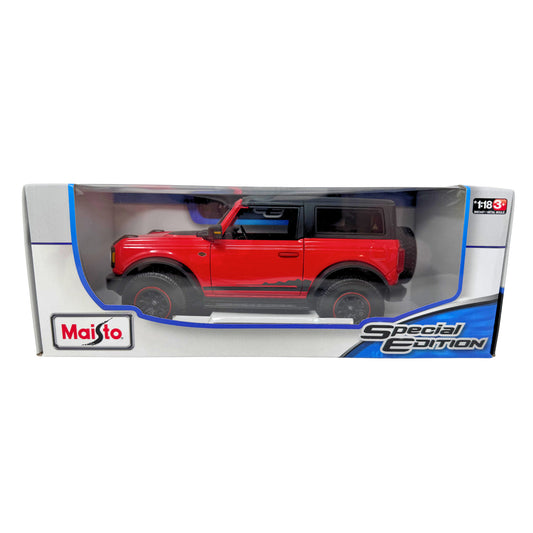 Maisto Special Edition 2021 Ford Bronco Wildtrak 1:18 Diecast Model Red