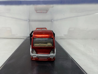 Ferrari F40 & Transporter 1:64 Diecast with Display Case has Custom Real Riders Tire & Paint Job