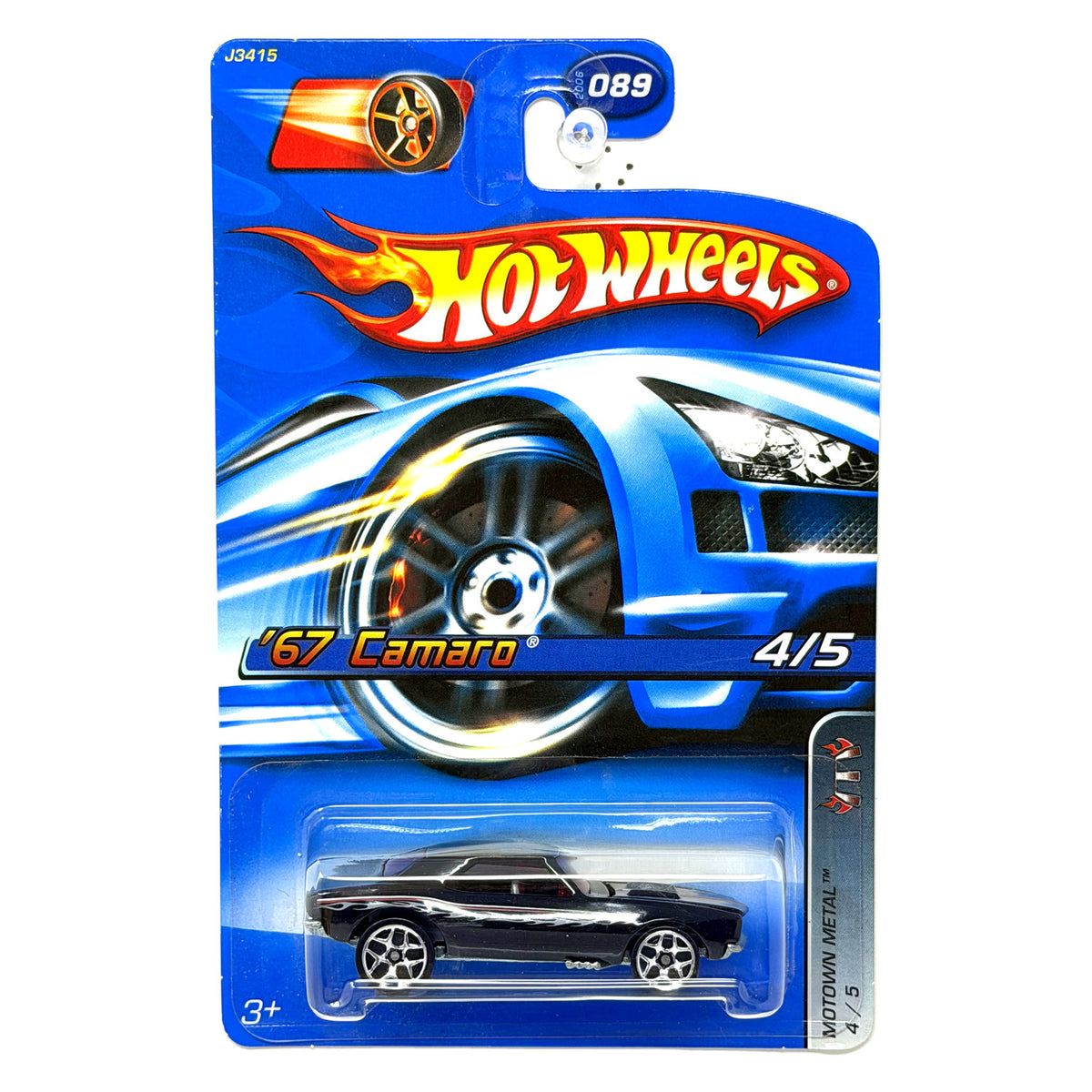 Hot Wheels Motown Metal 1967 Chevrolet Camaro 1:64 Diecast Black