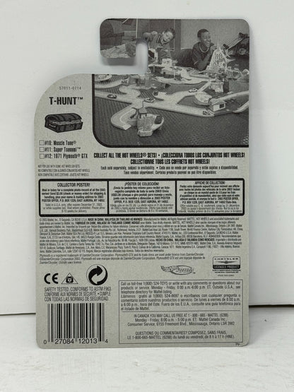 Hot Wheels T-Hunt 1971 Plymouth GTX 1:64 Diecast Real Riders