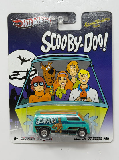 Hot Wheels Scooby-Doo Custom 1977 Dodge Van 1:64 Diecast Real Riders