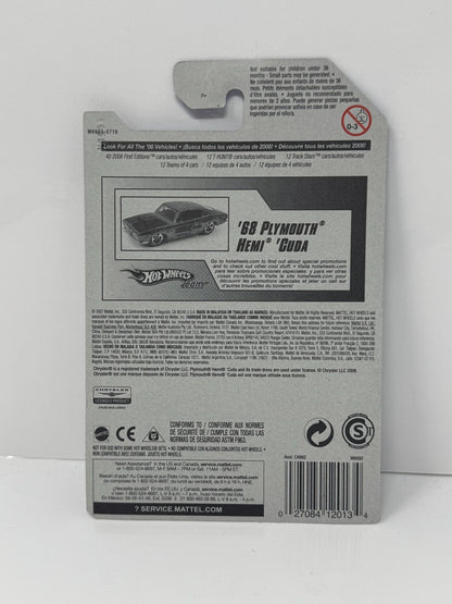 Hot Wheels Muscle Mania 1968 Plymouth Hemi Cuda 1:64 Diecast Red