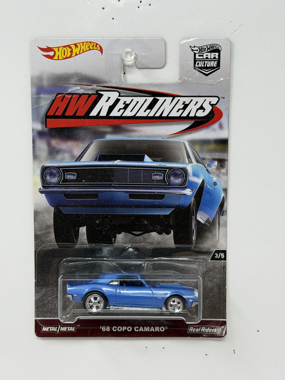 Hot Wheels HW Redliners 1968 COPO Camaro 1:64 Diecast Real Riders
