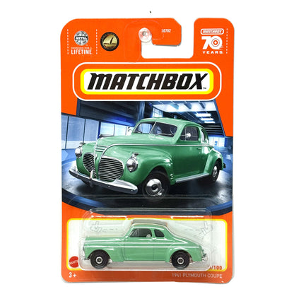 Matchbox 1941 Plymouth Coupe 1:64 Diecast Green