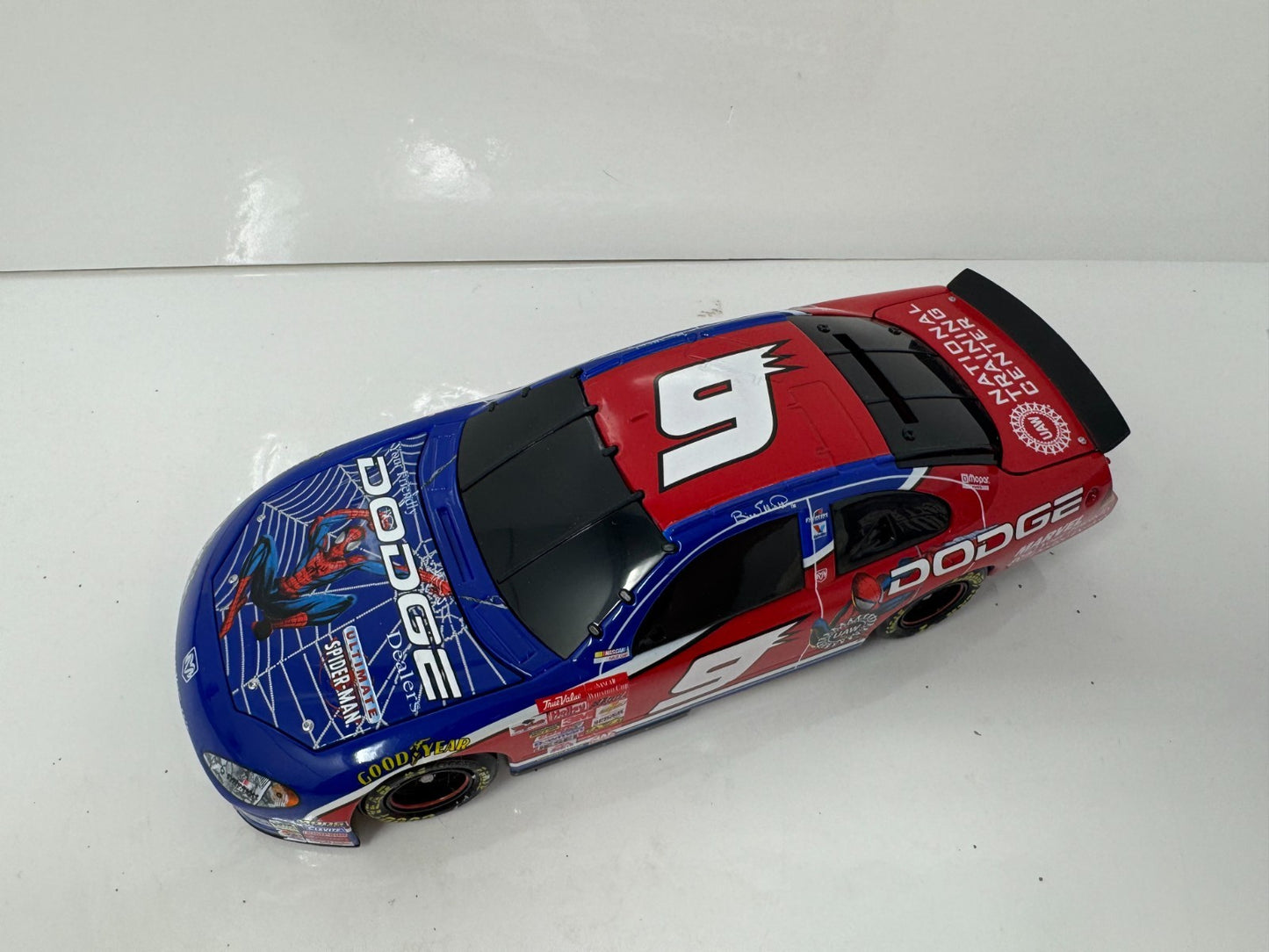Action NASCAR Bill Elliott #9 Spider-Man 2001 Dodge Intrepid RT 1:24 Diecast