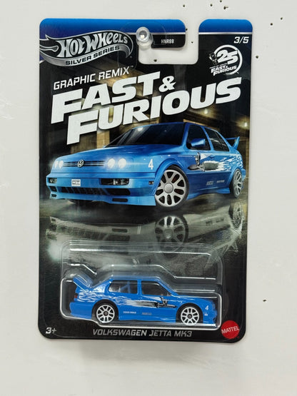 Hot Wheels Graphics Remix Fast & Furious Volkswagen Jetta MK3 1:64 Diecast
