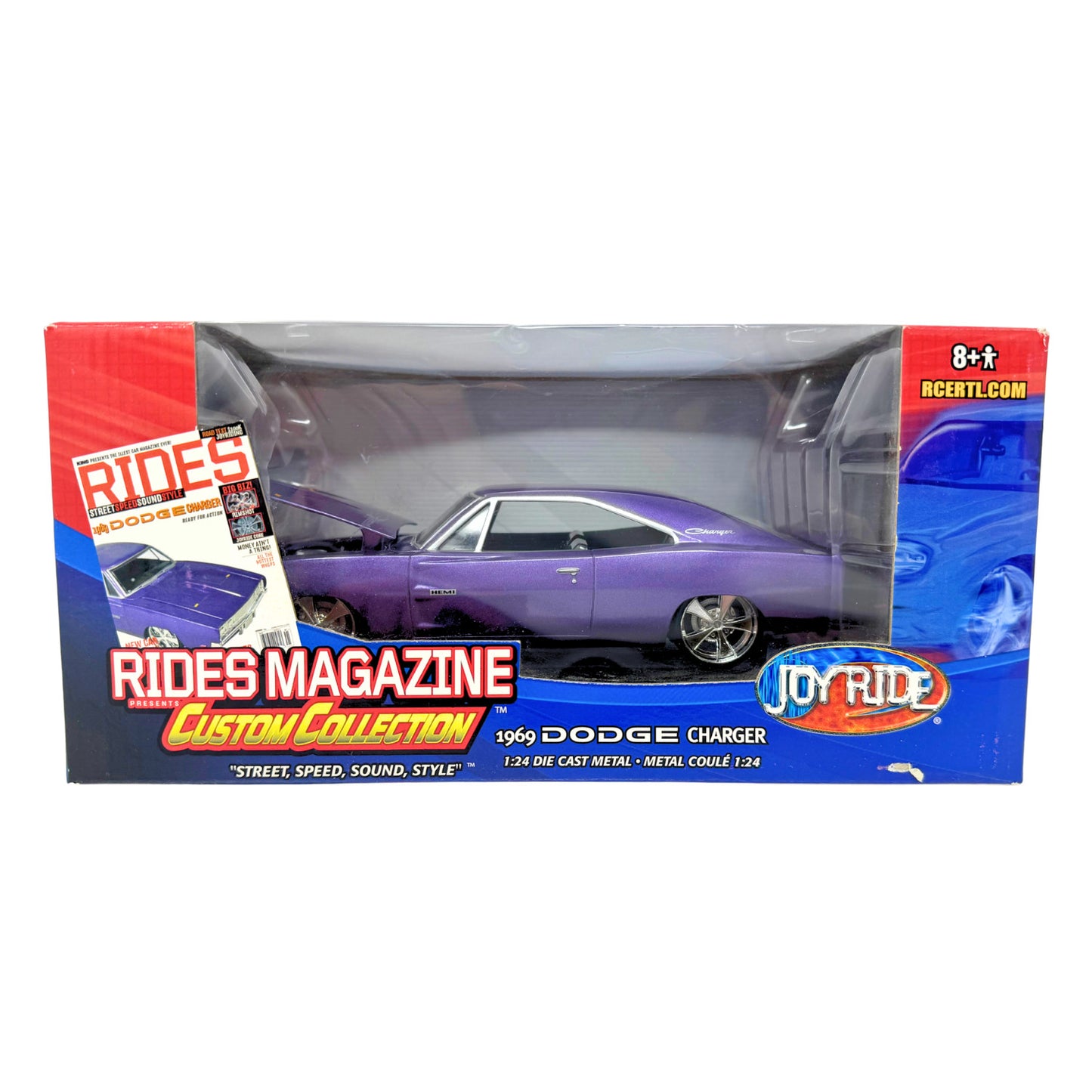 Joyride RC2 Rides Magazine Custom Collection 1969 Dodge Charger HEMI 124 Diecast