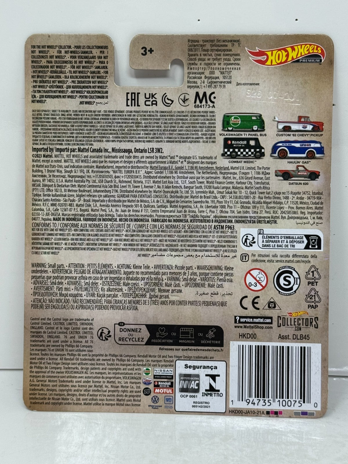 Hot Wheels Premium Lucas Oil Custom 1962 Chevy Pickup 1:64 Diecast