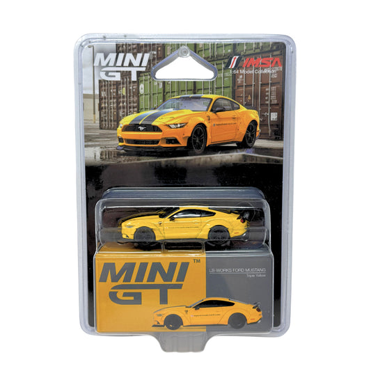 Mini GT LB-Works Ford Mustang Triple Yellow 1:64 Diecast