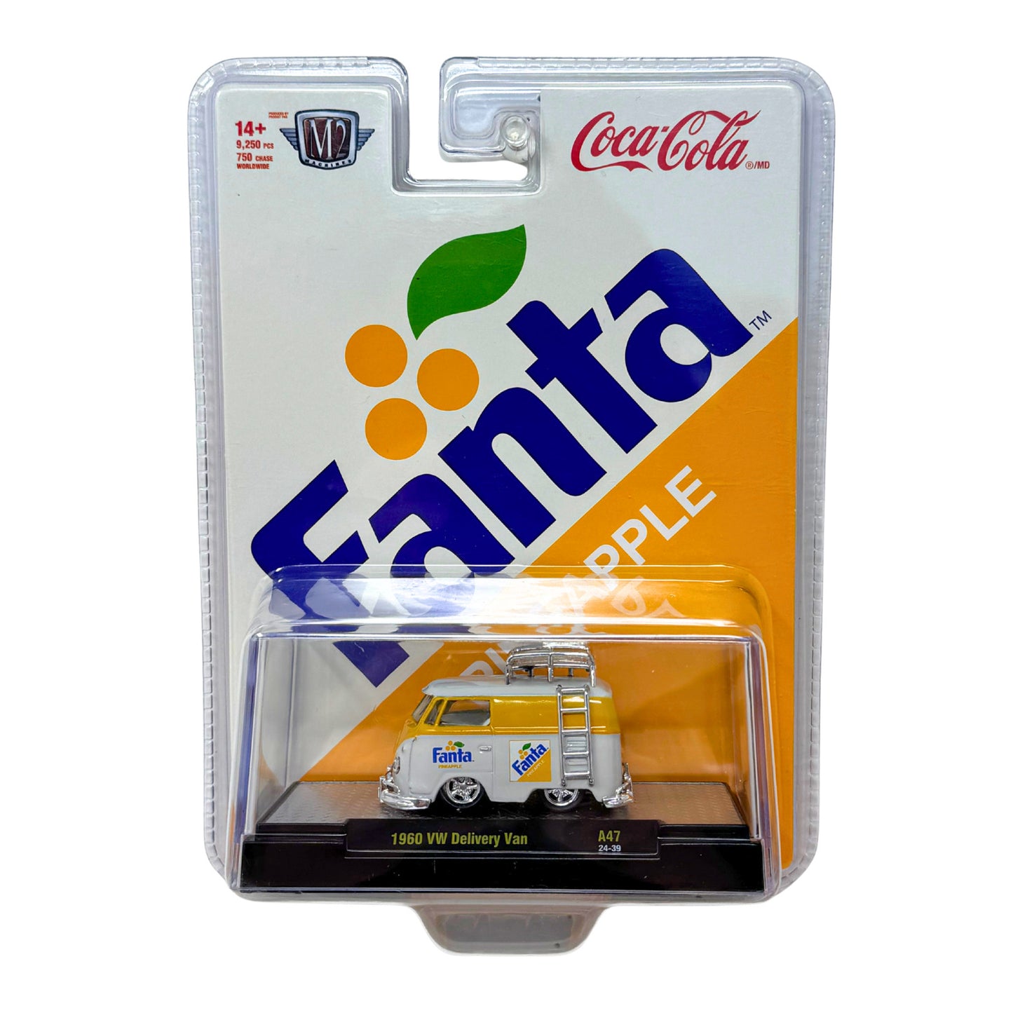 M2 Machines Fanta Pineapple 1960 Volkswagen Delivery Van 1:64 Diecast