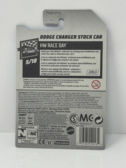 Hot Wheels Race Day Dodge Charger Stock Car 1:64 Diecast Blue