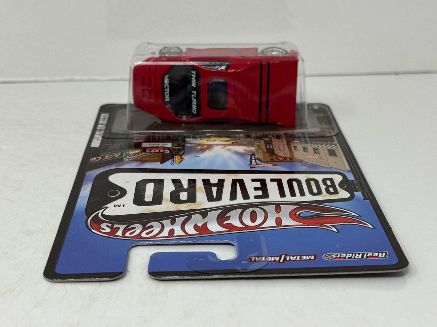 Hot Wheels Boulevard Vector W8 Twin Turbo Real Riders 1:64 Diecast