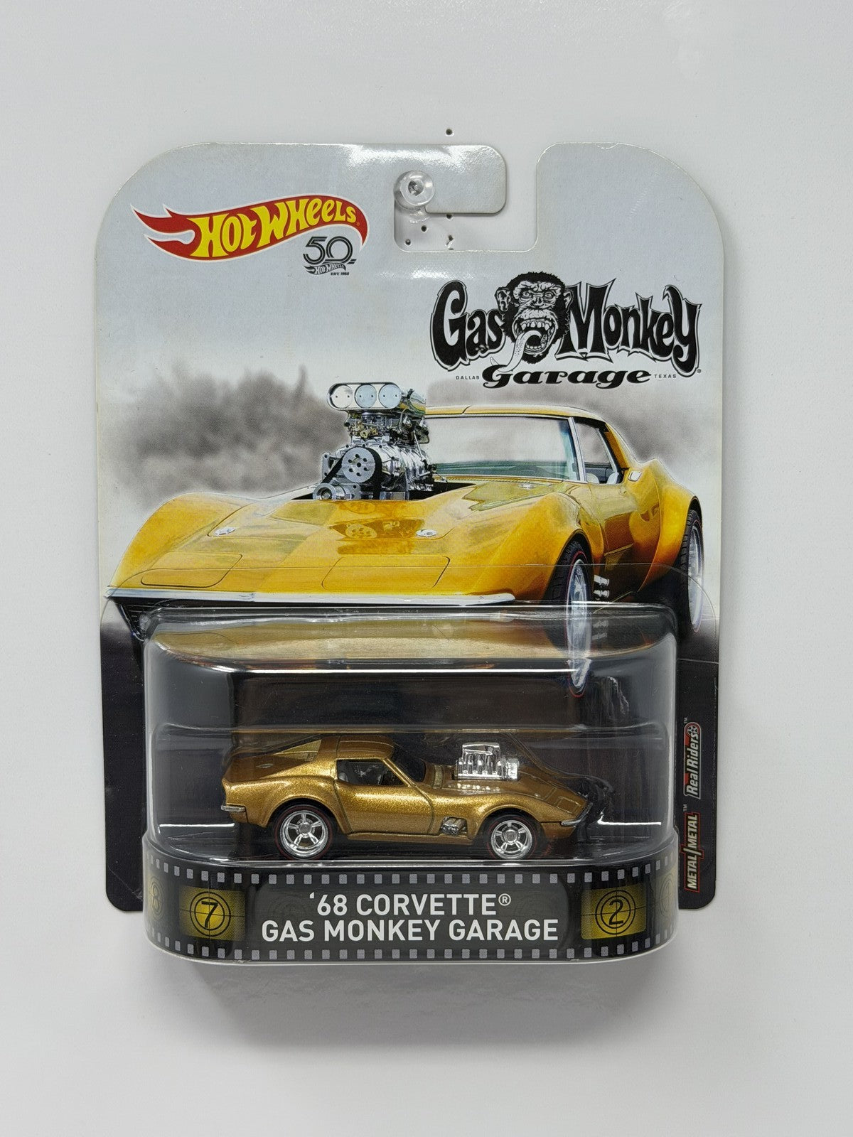 Hot Wheels Retro Entertainment Gas Monkey Garage 1968 Corvette 1:64 Diecast