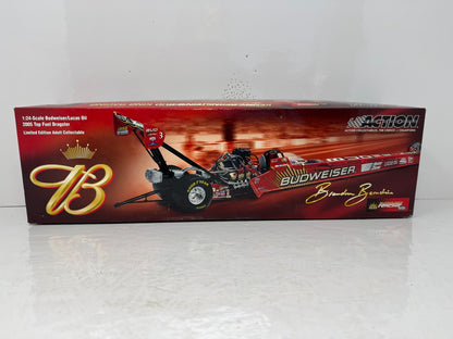 Action NHRA Brandon Bernstein Budweiser AUTO 2005 Top Fuel Dragster 1:24 Diecast