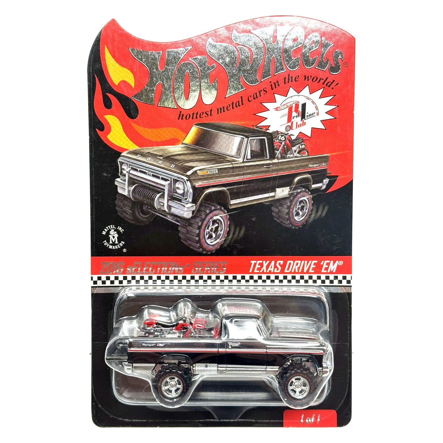 Hot Wheels RLC Red Line Club 2016 Selections Texas Drive 'Em 1:64 Diecast