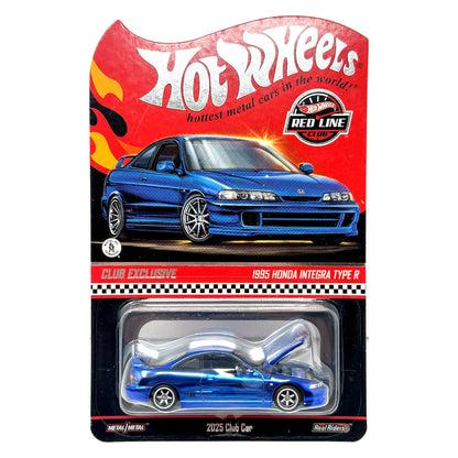 Hot Wheels RLC Red Line Club Car 1995 Honda Integra Type R 1:64 Diecast Blue