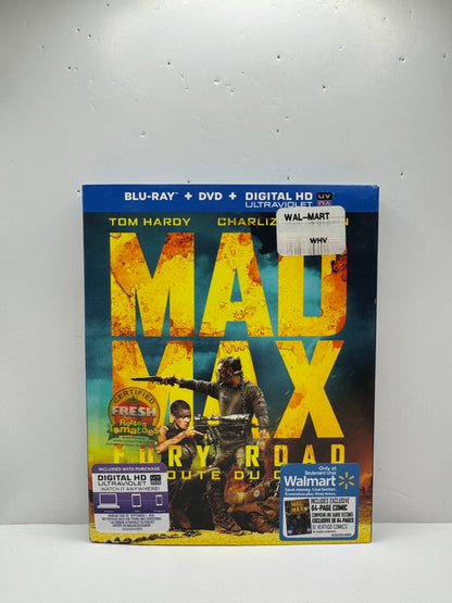 Mad Max Fury Road (Blu-ray) Tom Hardy Action w/ Mini Comic Book