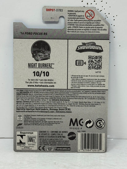 Hot Wheels Night Burnerz 2016 Ford Focus RS 1:64 Diecast PAINT WAVE ERROR