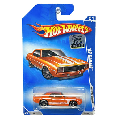 Hot Wheels Muscle Mania 1969 Chevrolet Camaro 1:64 Diecast Factory Sealed Orange