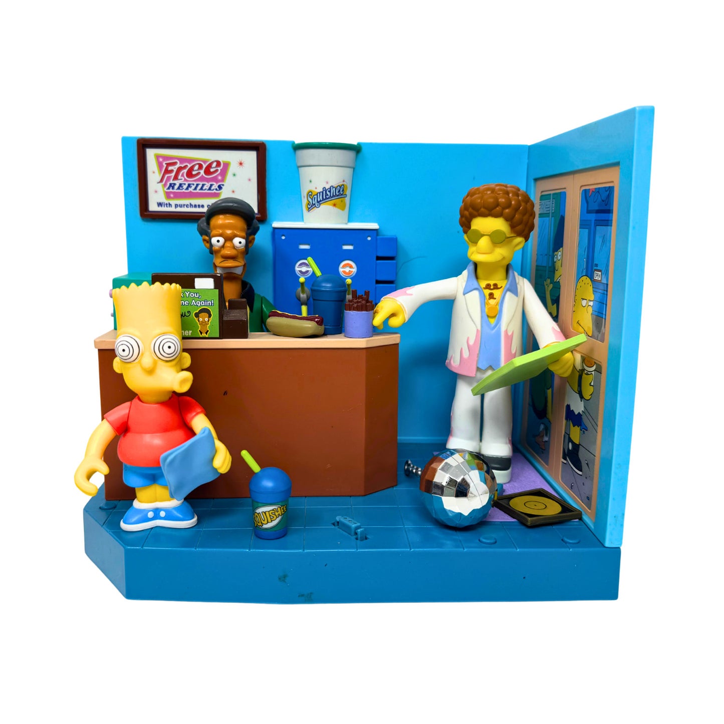 Simpsons World of Springfield Kwik E Mart Convenience Store Playmates Playset