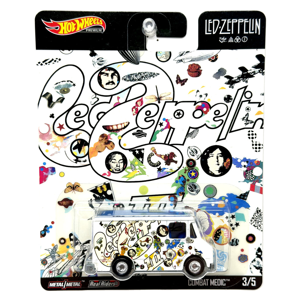 Hot Wheels Premium Led Zeppelin Combat Medic 1:64 Diecast Real Riders