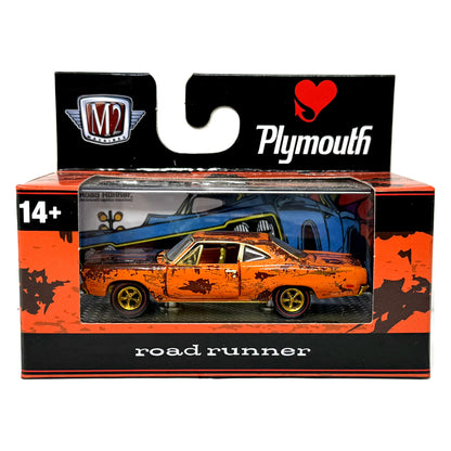 M2 Machines Plymouth 1969 Plymouth Road Runner CHASE 1:64 Diecast