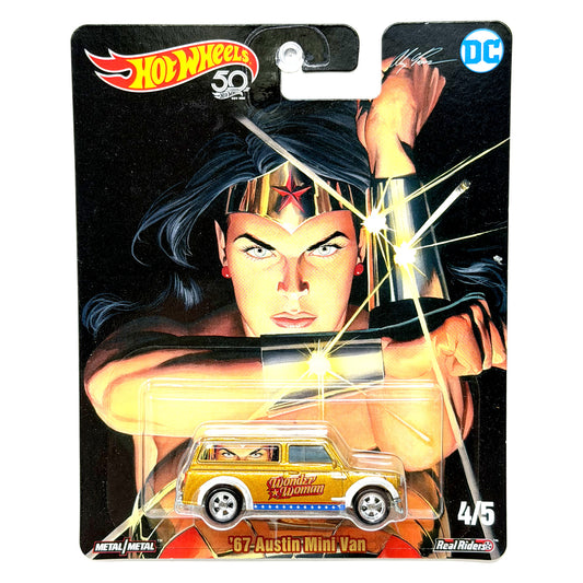 Hot Wheels DC Alex Ross Wonder Woman 1967 Austin Mini Van 1:64 Diecast RRs