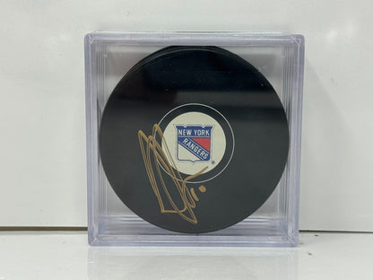 Anthony Duclair New York Rangers Signed NHL Autograph Puck Gold Auto