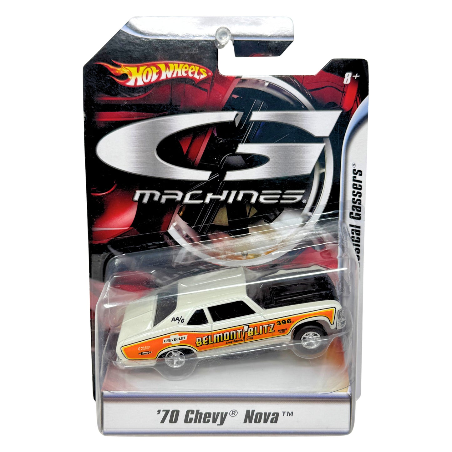 Hot Wheels G Machines 1970 Chevy Nova Belmont Blitz Radical Gassers 1:50 Diecast