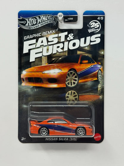 Hot Wheels Fast & Furious Graphic Remix Nissan Silvia S15 1:64 Diecast