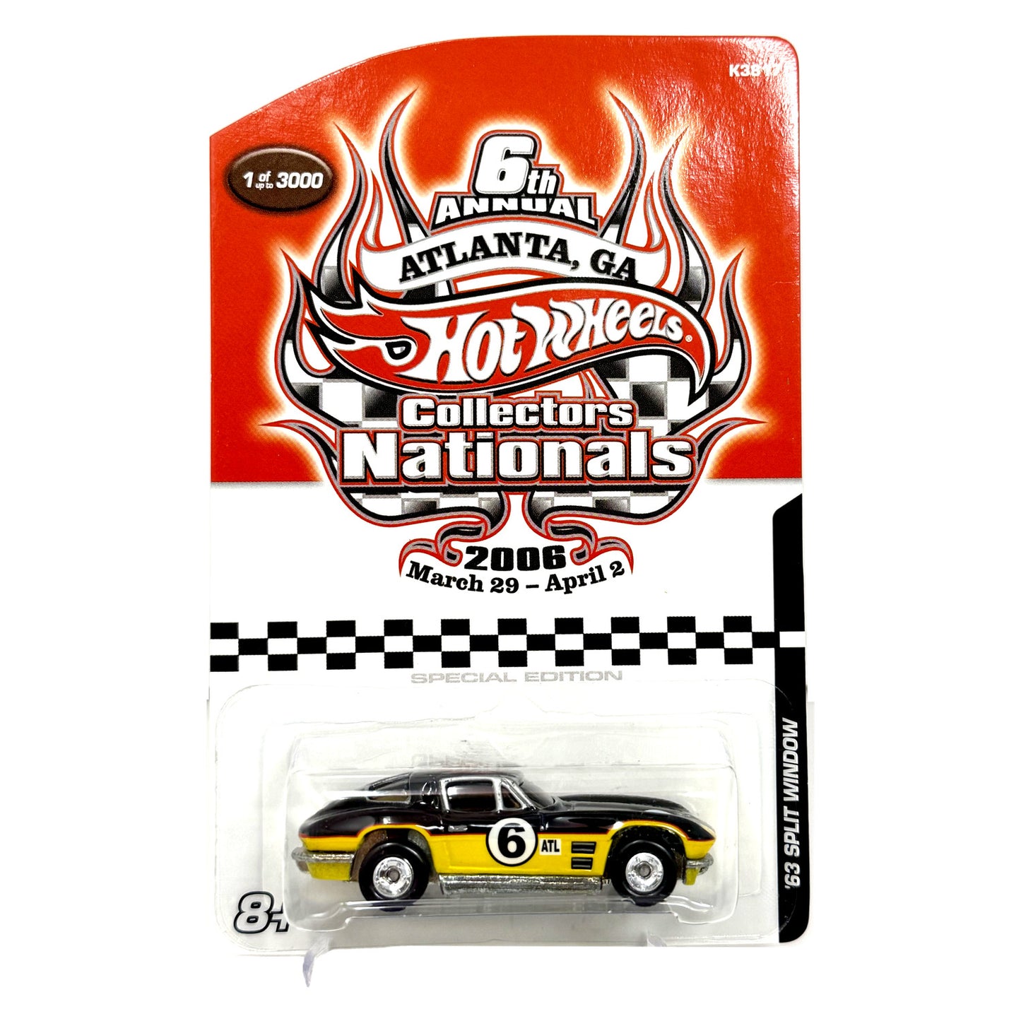 Hot Wheels 2006 6th Collectors Nationals 1963 Split Window Corvette 1:64 Diecast