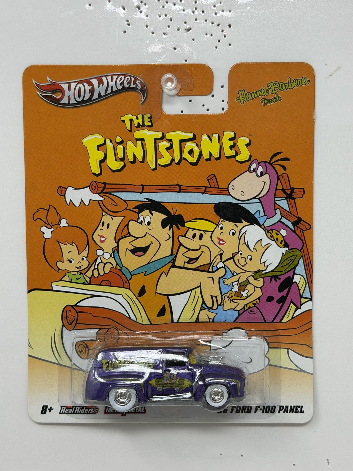 Hot Wheels The Flintstones 1956 Ford F-100 Panel 1:64 Diecast Real Riders