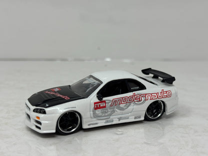 Jada Option D Nissan Skyline GT-R R34 White 1:64 Diecast Wave 10 2007
