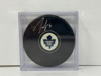 Jake Gardiner Toronto Maple Leafs Signed NHL Autograph Puck Silver Auto V2