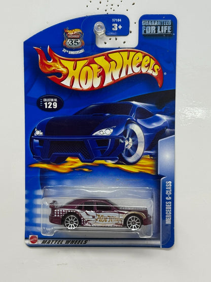 Hot Wheels Mercedes C-Class 1:64 Diecast Burgundy